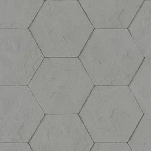 Modern Hexagonal Concrete Floor Tiles Wallpaper