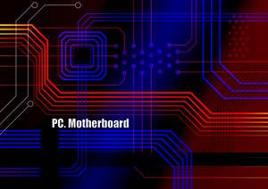 Modern Motherboard Close-up View Wallpaper