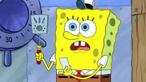 Modern Spatula Aesthetic Spongebob Desktop Wallpaper