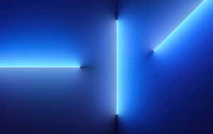 Modern Styled Blue Led Lighting Wallpaper