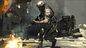 Modern Warfare Alex In Battle Wallpaper