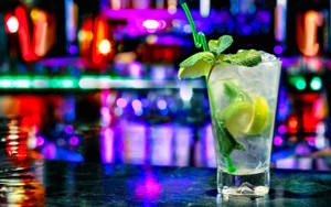 Mojito Drink Lime And Mint Wallpaper