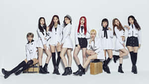 Momoland_ Group_ Photo_in_ White_ Outfits Wallpaper