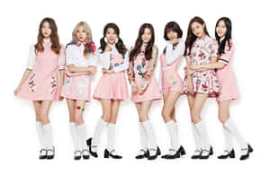 Momoland Pink Dresses Promotional Photo Wallpaper