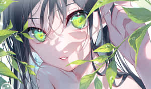 Mona Of Genshin Impact With Green Eyes Wallpaper