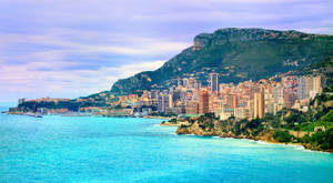 Monaco Blue Waters Wallpaper