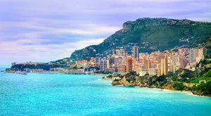 Monaco Blue Waters Wallpaper
