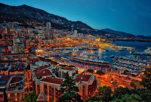 Monaco City Lights Wallpaper