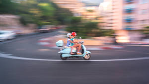 Monaco Motorcycle On Road Wallpaper