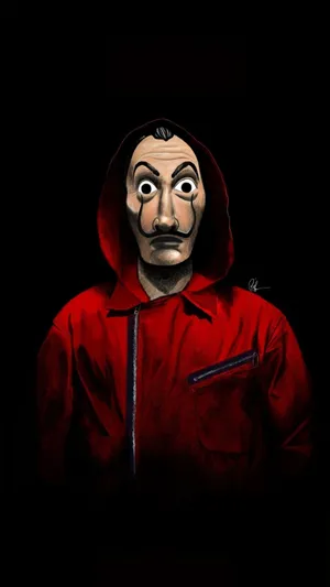 Money Heist Tv Show Dali Mask Wallpaper