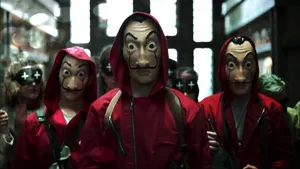 Money Heist Tv Show Robbers Wallpaper