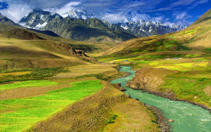 Mongolia Green Mountains Wallpaper