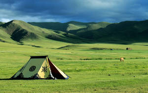 Mongolia Traditional Tent Wallpaper