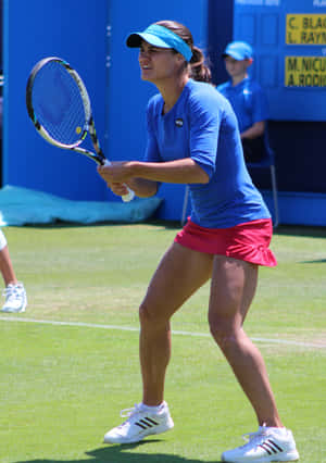 Monica Niculescu In Action Full Body Wallpaper