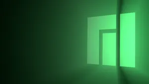 Monjaro Glowing Green Logo Wallpaper