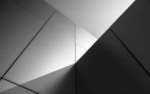 Monochrome Building With Grey Surface Wallpaper