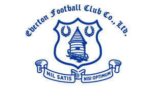 Monochrome Everton F.c Crest Wallpaper