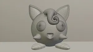 Monochrome Jigglypuff Art Wallpaper