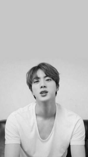 Monochrome Jin Bts Cute Wallpaper