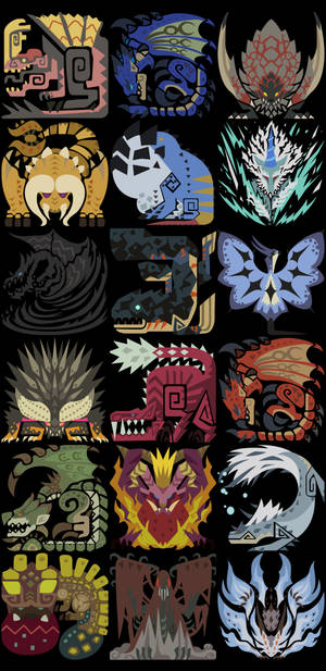 Monster Hunter Iphone Stylized Game Monster Wallpaper