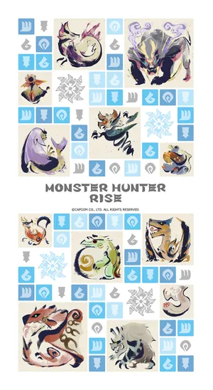 Monster Hunter Rise Poster By Sakura Sakura Wallpaper