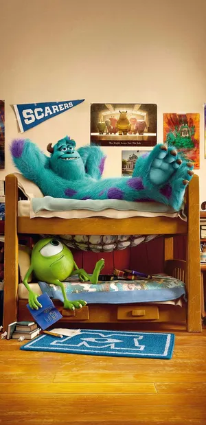 Monsters University Dorm Room Wallpaper