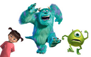 Monsters University Iconic Trio Wallpaper