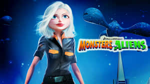 Monsters Vs Aliens Ginormica Cover Photo Wallpaper