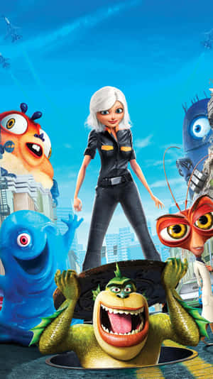 Monsters Vs Aliens Portrait Wallpaper