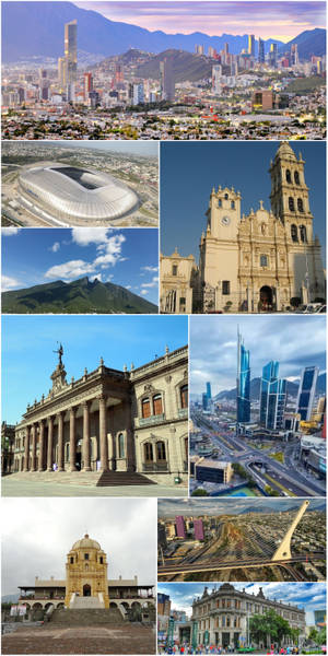 Monterrey Photo Collage Wallpaper