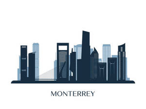 Monterrey Vector Art Wallpaper