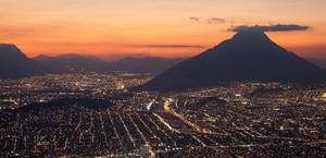 Monterrey With Sunset Wallpaper