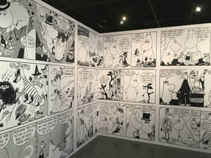 Moomin Artwork Gallery Exhibition Wallpaper