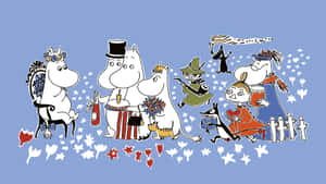 Moomin Desktop Birthday Party Wallpaper