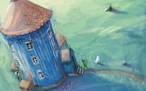 Moomin Desktop Oil Painting Wallpaper