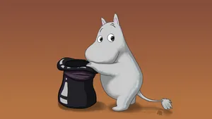 Moomin Desktop With Hat Wallpaper