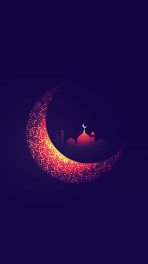 Moon And Stars Phone Mosque Wallpaper