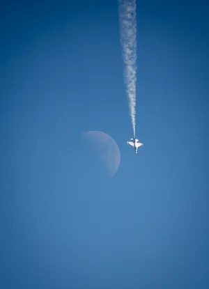 Moon Fighter Plane Wallpaper