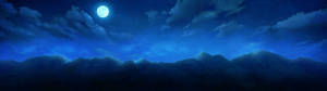 Moon In Blue Night Wallpaper