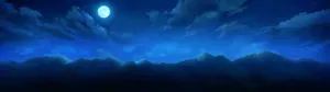 Moon In Blue Night Wallpaper