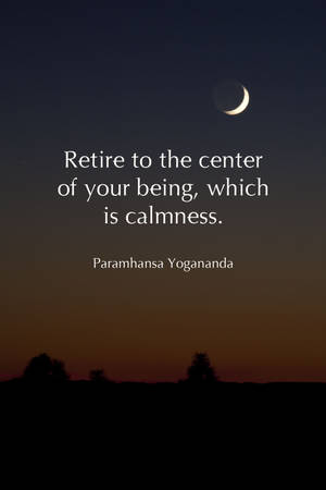 Moon Quote Paramhansa Yogananda Wallpaper