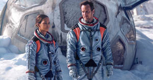 Moonfall Astronaut Brian And Jocinda Wallpaper
