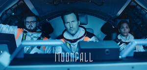 Moonfall Movie - Blue Lit Poster Wallpaper