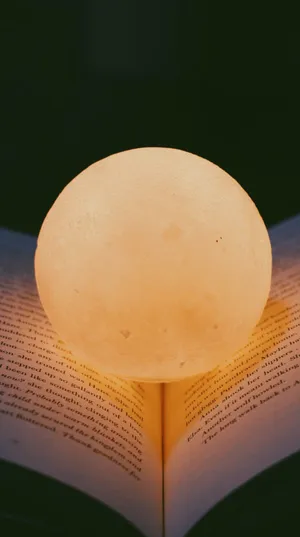 Moonlight And Book Aesthetic Wallpaper