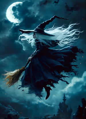 Moonlit_ Witch_ Flight.jpg Wallpaper