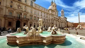 Moor Fountain In Rome Wallpaper