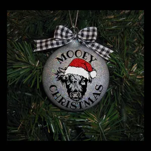 Moosey Christmas Ornament Wallpaper