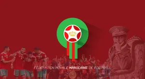 Morocco National Football Team Logo Red Aesthetic Wallpaper