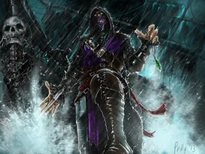Mortal Kombat 11 Fighter Rain Wallpaper