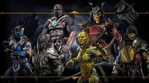 Mortal Kombat 11 Fighters Poster Wallpaper